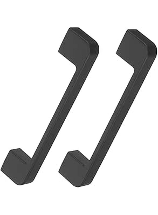Matte Black Cabinet Door Pulls 2Pcs Long Drawer Handles Single Hole Furniture Knobs - Image 1