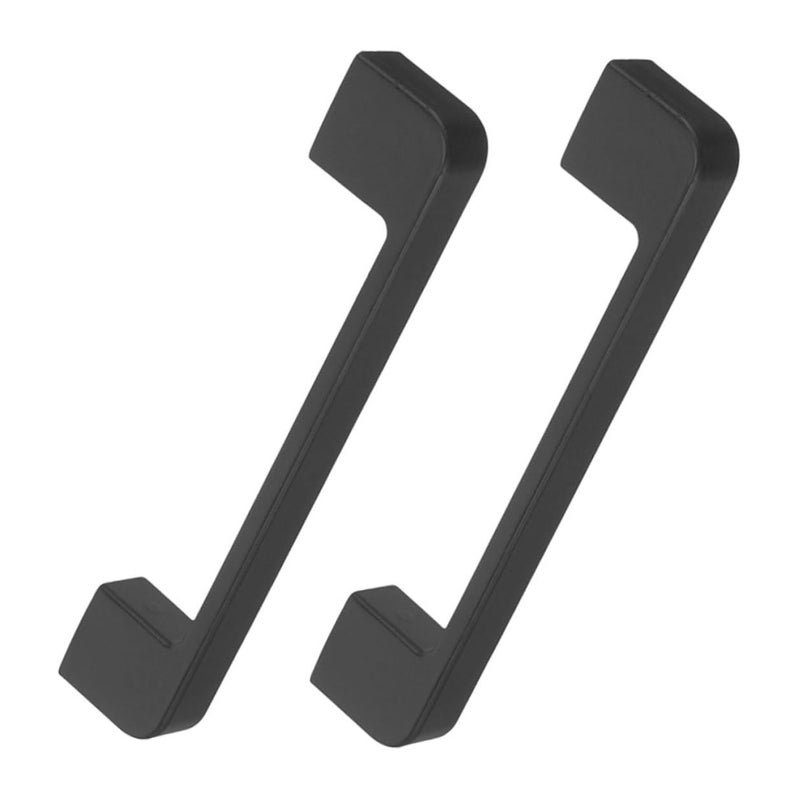 Matte Black Cabinet Door Pulls 2Pcs Long Drawer Handles Single Hole Furniture Knobs - Image 2