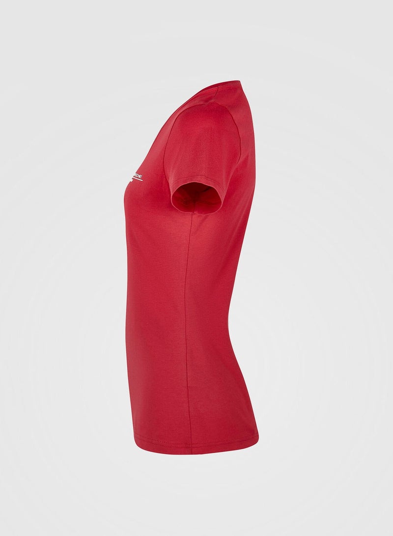 بورشه رقبة مستديرة قصيرة الأكمام - Image 3