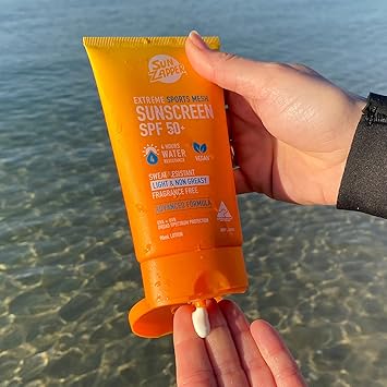 Sun Zapper Sports Sunscreen Lotion 90mL SPF 50 Sweat Proof Sun Cream - Image 3