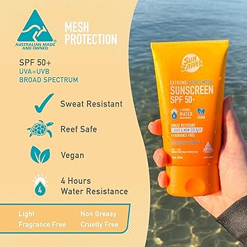 Sun Zapper Sports Sunscreen Lotion 90mL SPF 50 Sweat Proof Sun Cream - Image 2