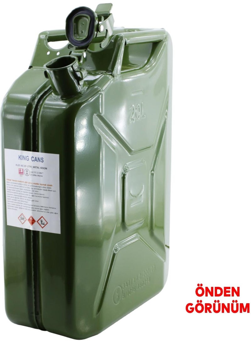 Nzb Metal Durable Vehicle Gasoline Fuel Oil Diesel Transportation Filling Storage Jerry Can 20 Lt  - Image 2