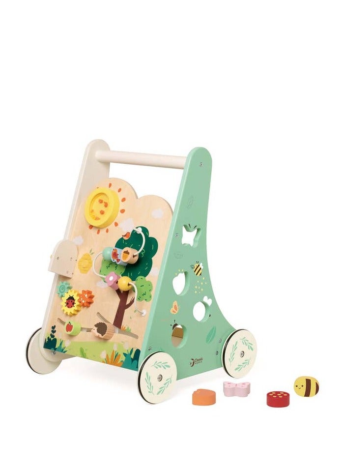 Classic World Wooden Forest Walker – Interactive Toy Walker, Safe for Toddlers, High-Quality Construction, Forest Animal Theme, Fine Motor Skills, Early Learning - Image 1