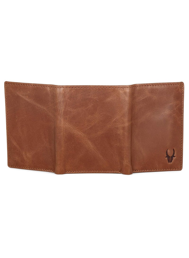 WildHorn Rfid Protected Leather Wallet For Men,Tan - Image 4