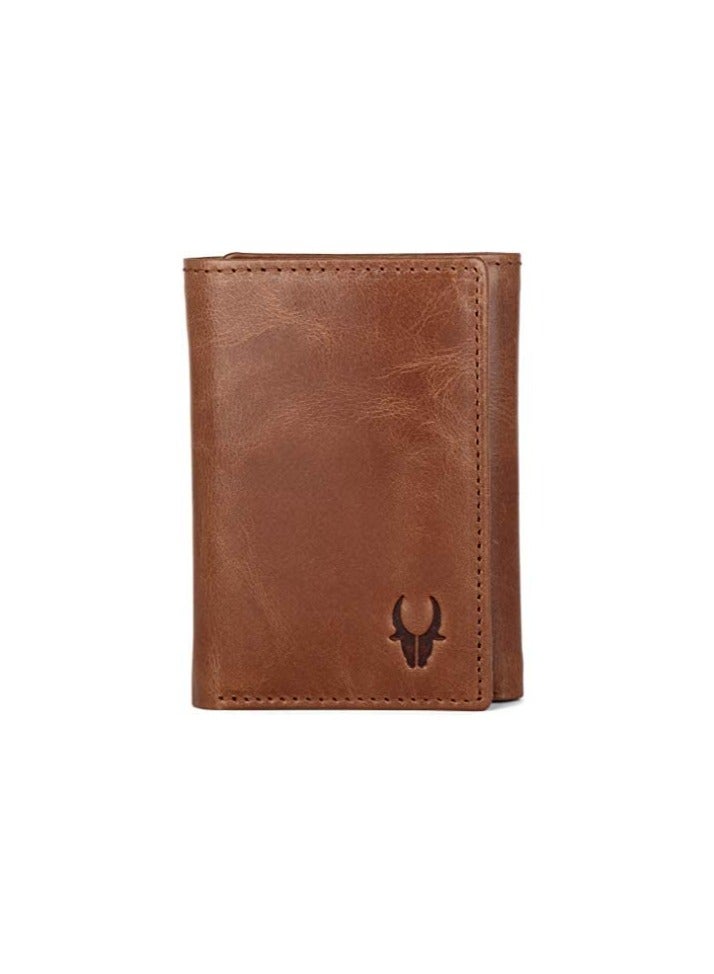WildHorn Rfid Protected Leather Wallet For Men,Tan - Image 1