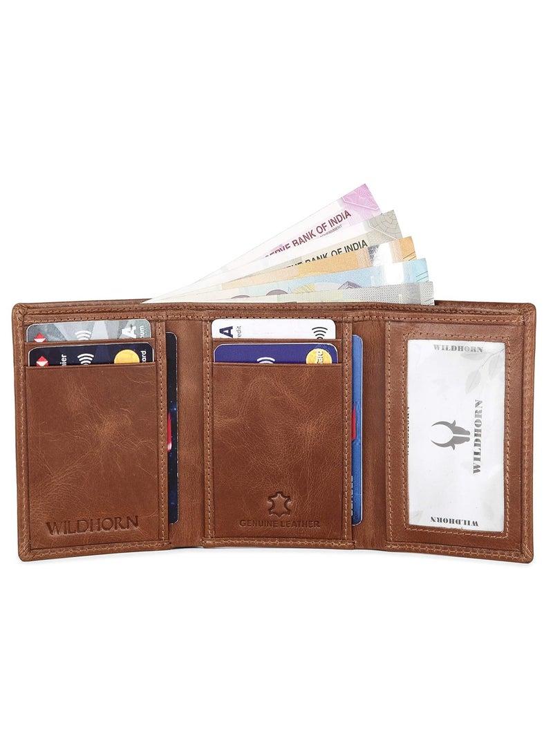 WildHorn Rfid Protected Leather Wallet For Men,Tan - Image 3