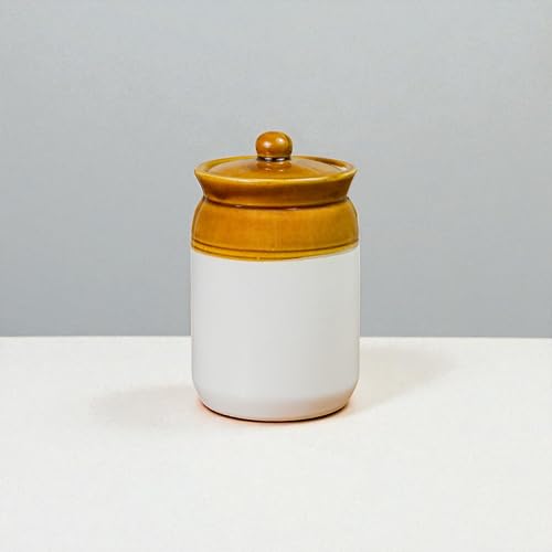 ClayStone Ceramic Achaar Jar - 2 Kg (2000 ml) - Martban Pickle Container - Kitchen Storage for Pickle, Chutneys and Sauces - Durable, and Easy to Clean (2 Kg Brown Jar) - Image 3