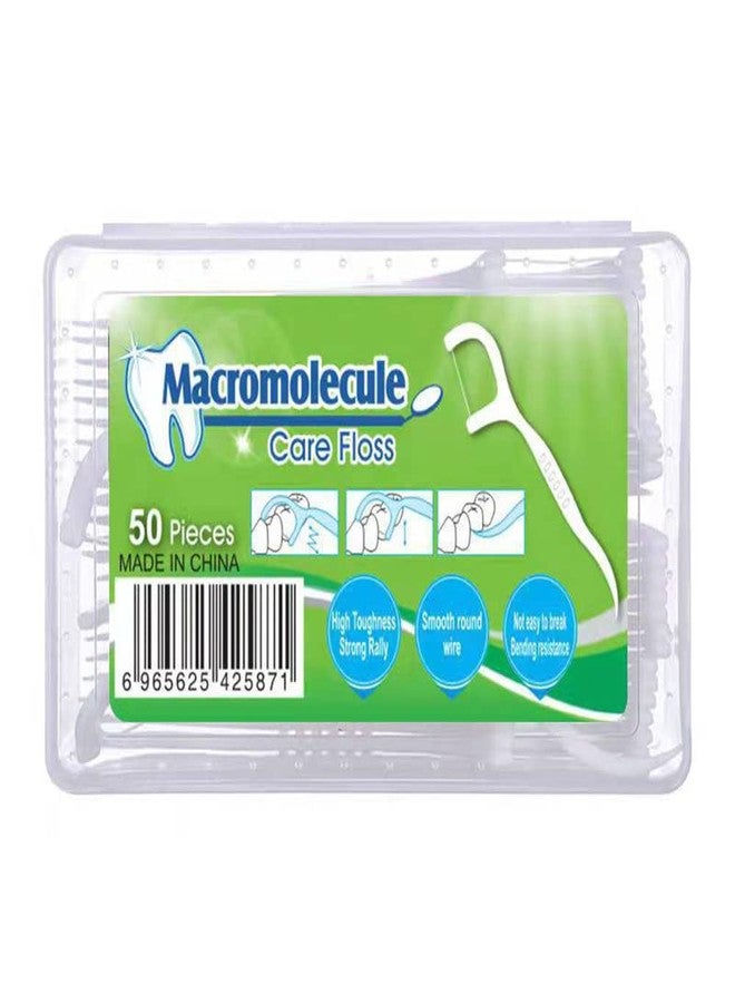 RONSIT Floss Picks 200pcs Flossers Mint Dental Floss Picks with Travel Handy - Image 1