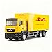 BDTCTK DHL Container Truck Model Toy Zinc Alloy DieCast PullBack Car Educational Toy for Boys Girls Collectible Vehicle for Kids - Image 2