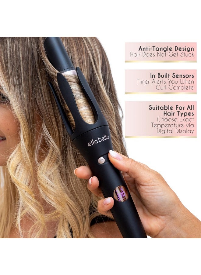 ® Automatic Rotating Curling Iron • Auto Hair Curlers • Easy To Use • Digital Display To Accurately Control Temperature • Transform Your Look In Seconds • For Medium To Long Hair Lengths