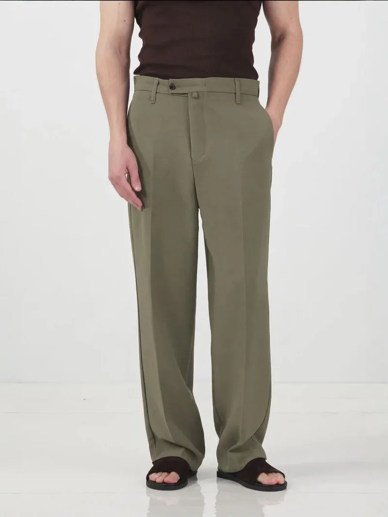 جيستو GIESTO Tailored Mid Waist Straight Leg Pants
