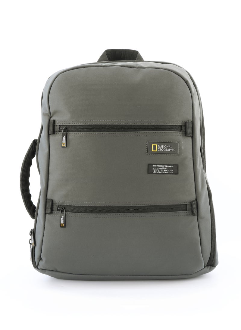 NATIONAL GEOGRAPHIC National Geographic Mutation 2 Compartment Backpack Khaki, Padded Laptop Tablet Bag For School College Office University, Durable Light Weight Water Resistant Backpack For Men And Women  - Image 1