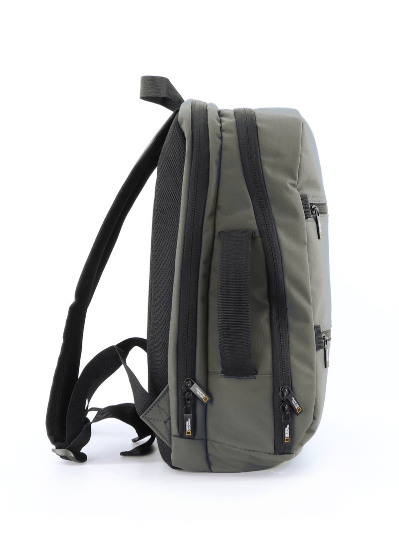 NATIONAL GEOGRAPHIC National Geographic Mutation 2 Compartment Backpack Khaki, Padded Laptop Tablet Bag For School College Office University, Durable Light Weight Water Resistant Backpack For Men And Women  - Image 5