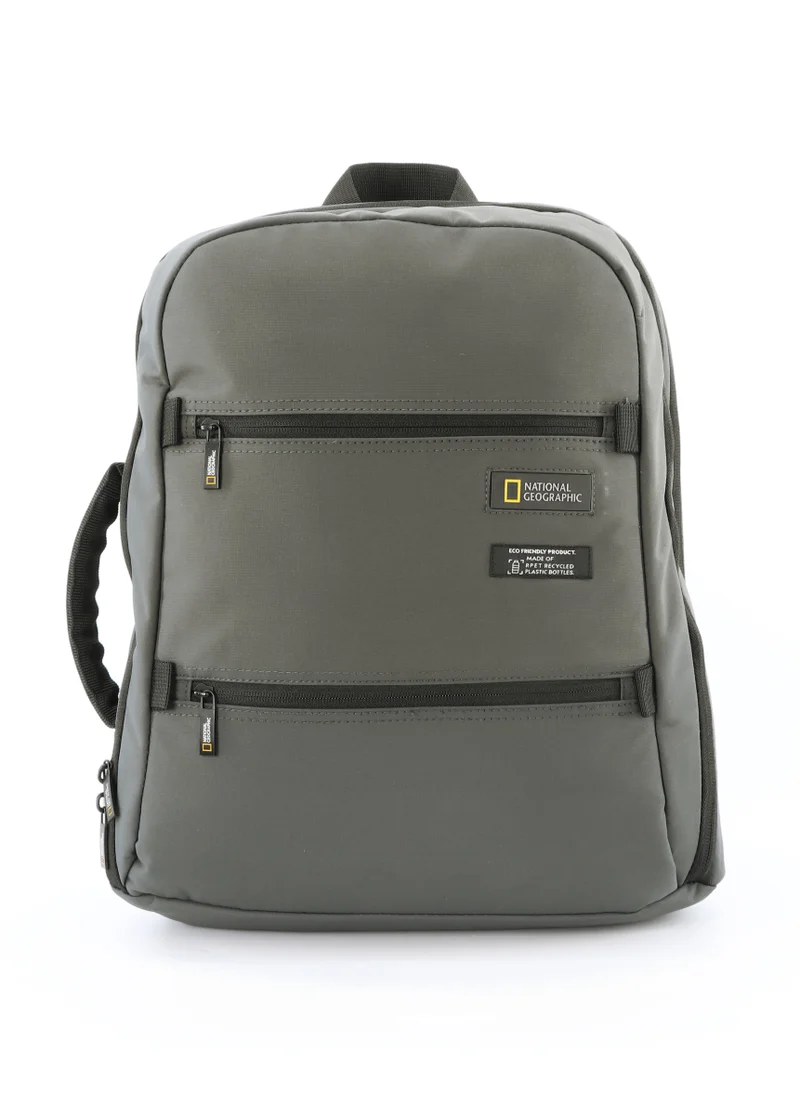 ناشيونال چيوغرافيك National Geographic Mutation 2 Compartment Backpack Khaki, Padded Laptop Tablet Bag For School College Office University, Durable Light Weight Water Resistant Backpack For Men And Women