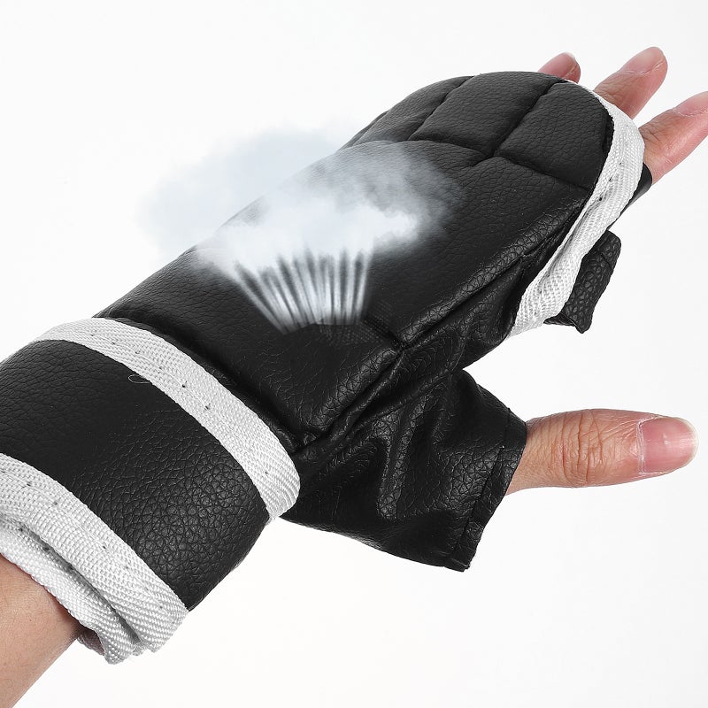 2 Pairs of Boxing Gloves Half-finger Gloves Training Gloves Sports Boxing Gloves Sparring Gloves Boxing Tool - Image 4