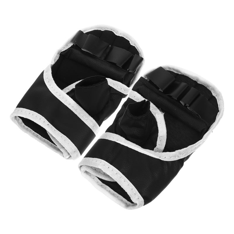 2 Pairs of Boxing Gloves Half-finger Gloves Training Gloves Sports Boxing Gloves Sparring Gloves Boxing Tool - Image 2