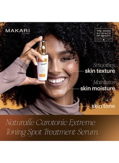 Makari Makari Naturalle Carotonic Extreme Brightening Serum SPF15 (1.7 oz) | Helps Heal Blemishes, Scars, and Imperfections | Brightens, Smoothens, & Gives Antioxidant Protection | For Oily & Acne-Prone Skin  - Image 2