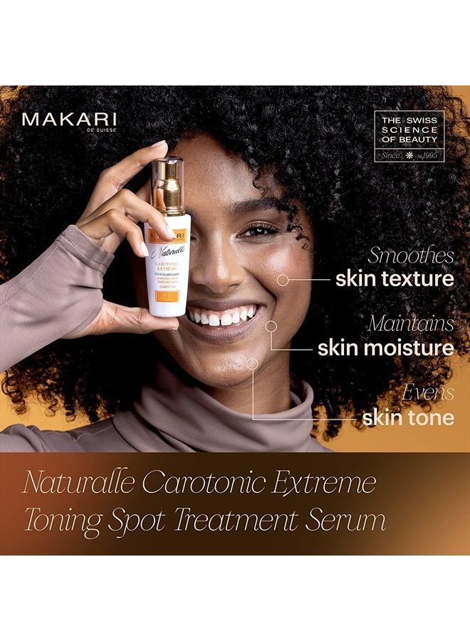 Makari Makari Naturalle Carotonic Extreme Brightening Serum SPF15 (1.7 oz) | Helps Heal Blemishes, Scars, and Imperfections | Brightens, Smoothens, & Gives Antioxidant Protection | For Oily & Acne-Prone Skin  - Image 2