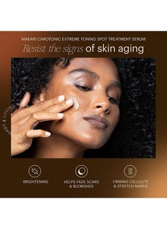 Makari Makari Naturalle Carotonic Extreme Brightening Serum SPF15 (1.7 oz) | Helps Heal Blemishes, Scars, and Imperfections | Brightens, Smoothens, & Gives Antioxidant Protection | For Oily & Acne-Prone Skin  - Image 3