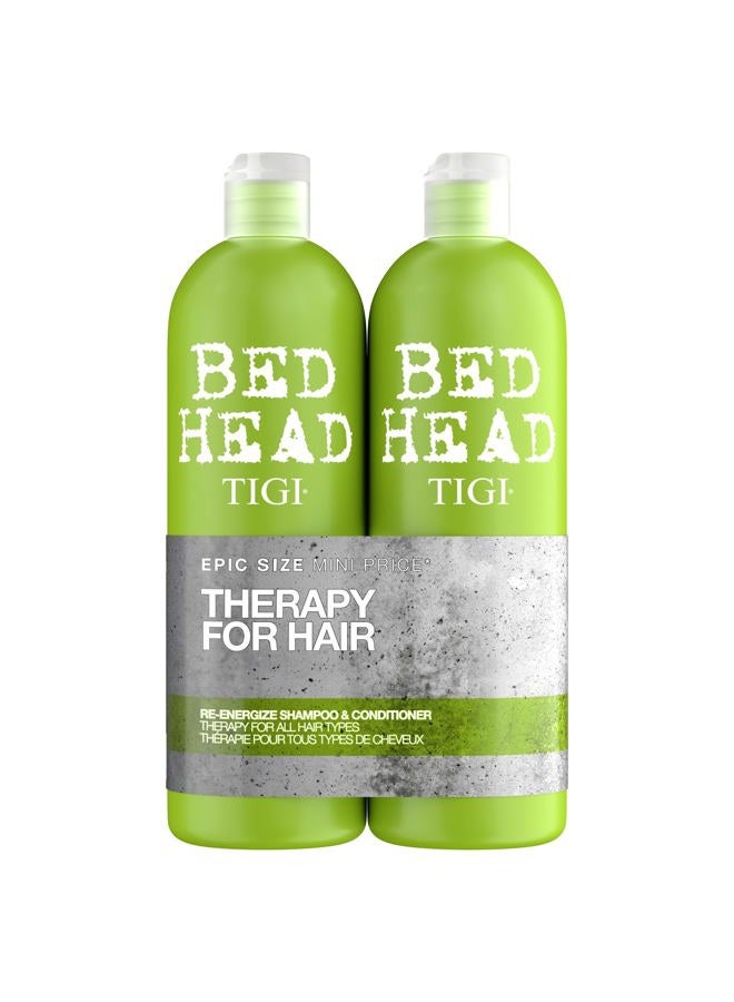 Bed Head Urban Antidotes Re-Energize Shampoo 25.36 oz (Pack of 2) - Image 1