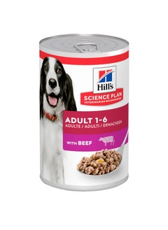 Hill's Science Plan Adult With Beef Wet Dog Food 370g  - Image 1