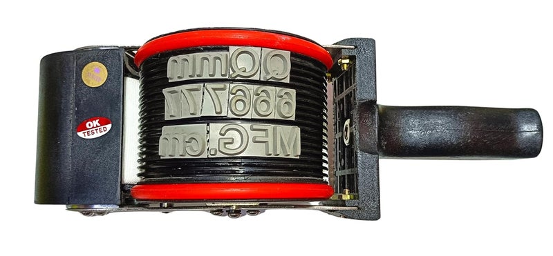 ACGL NUMEX 14mm Heavy-Duty Manual Roller Batch Printing Machine | Prints Batch No., MRP, Packing/Expiry Date, Weight, Size, Quantity | AI Tested | Since 1976 | 7 National Awards | 20kg+ Industrial Grade - Image 2