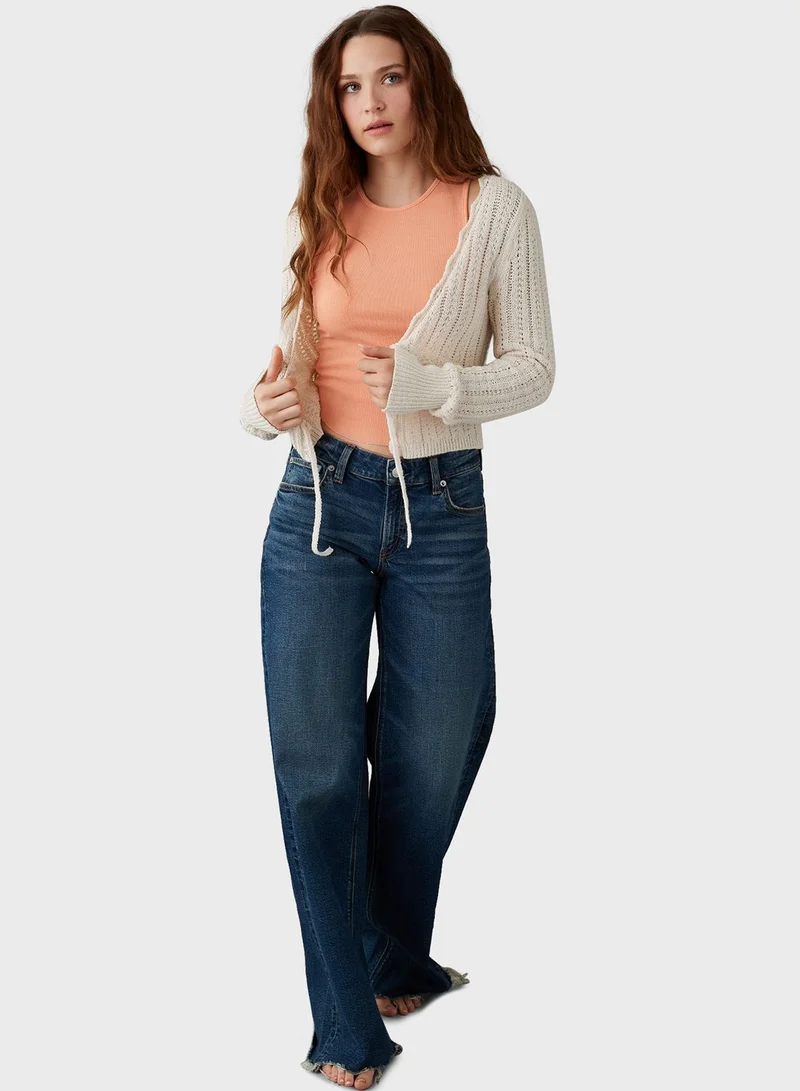 امريكان ايجل Knitted Cropped Tank Top