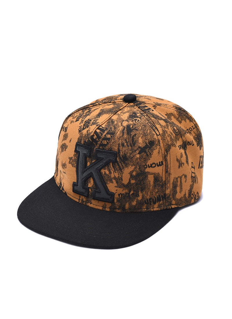 Generic - Hip hop baseball cap hat flat edge hip hop style hip hop hat Korean style peaked cap hip hop fashion personality flat brim hat Gray - Image 1