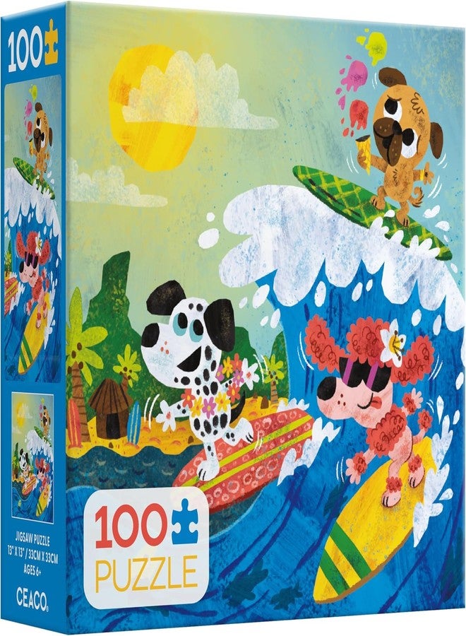 Ceaco - Surf Pups - 100 Piece Jigsaw Pieces - Image 1