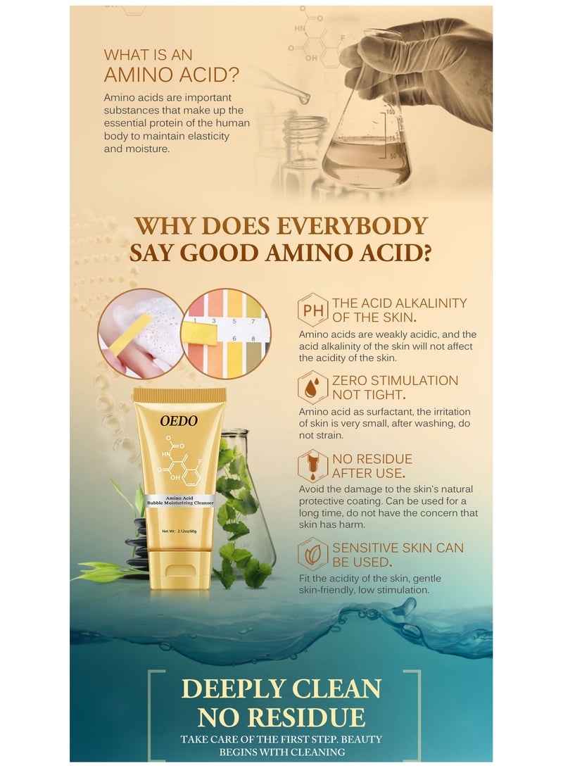 OEDO Amino Acid Bubble Moisturizing Cleanser Improve Skin Water Shortage Condition Clean The Skin Comfortable And Not Tight Make Skin Clean - Image 2