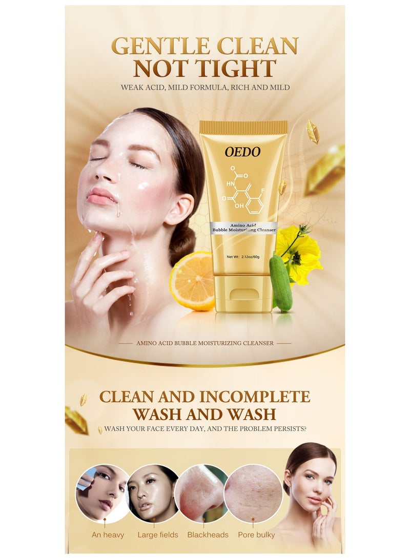 OEDO Amino Acid Bubble Moisturizing Cleanser Improve Skin Water Shortage Condition Clean The Skin Comfortable And Not Tight Make Skin Clean - Image 4
