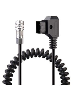 Y&D 4K 6K Pro Power Cable Suitable for Blackmagic Pocket Cinema Camera and Gold Mount V Battery Coiled Cord D-Tap(P-Tap) Plug to Weipu SF6 2 Pin Female  - Image 1