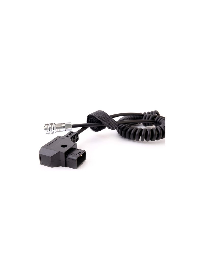 واي آند دي 4K 6K Pro Power Cable Suitable for Blackmagic Pocket Cinema Camera and Gold Mount V Battery, Coiled Cord D-Tap(P-Tap) Plug to Weipu SF6 2 Pin Female  - Image 4