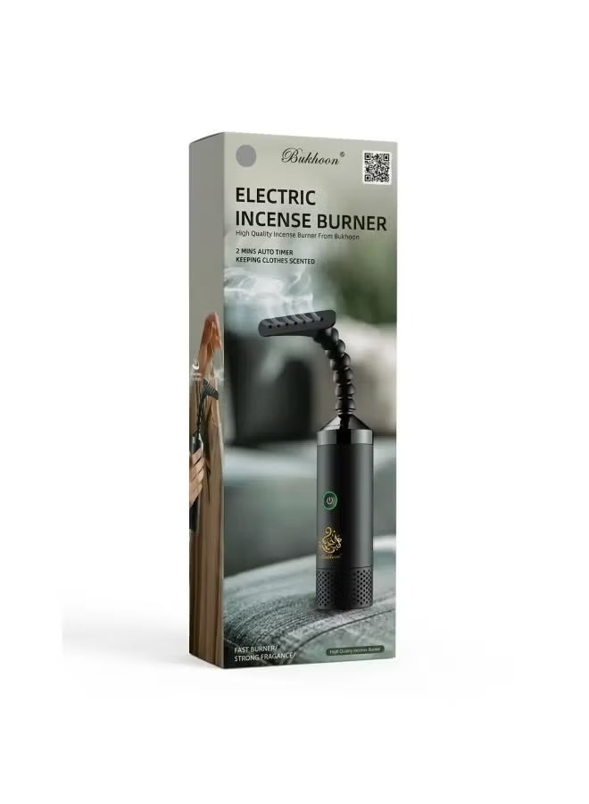 بخور Electric Incense Burner Portable Bakhoor Burner Rechargeable USB Oud Burner with 2-Minute Auto Timer Flexible Neck Smokeless Design for Home Office Car Travel Clothes Scenting and Arabic Incense - Image 5