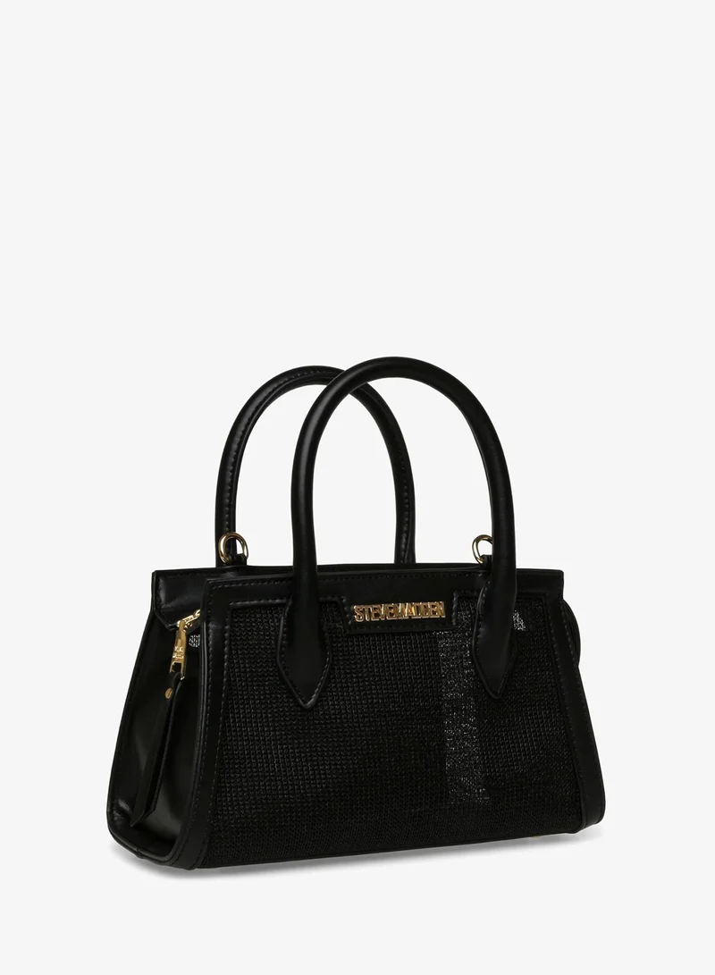 STEVE MADDEN Steve madden peachie women's black satchel bag