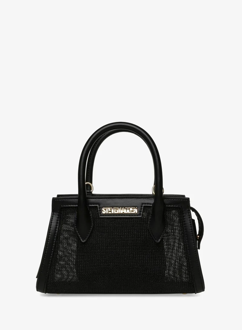 Steve madden peachie women's black satchel bag