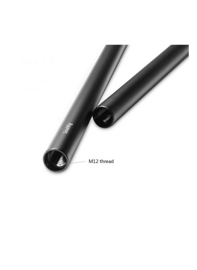 SMALLRIG SmallRig 2pcs 15mm Black Aluminum Alloy Rod(M12-30cm) 12inch 1053  - Image 3