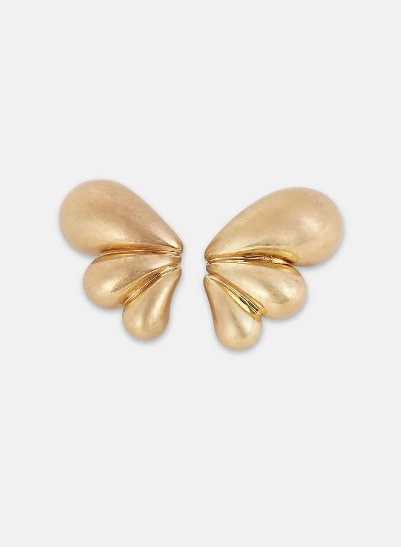 SOHI Puffy-Teardrop Artificial Drop Earring Jewellery