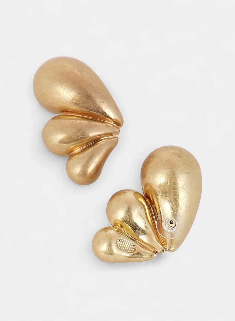 SOHI Puffy-Teardrop Artificial Drop Earring Jewellery