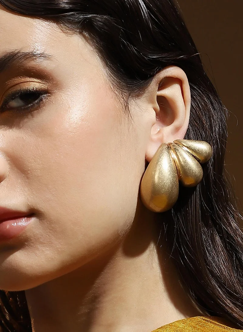 SOHI SOHI Women's The Puffy-Teardrop Drop Earrings For Party Wear | California  Colour | Alloy Material | Push Back Closure | Metallic Earrings | Drop Earrings For Women & Girls