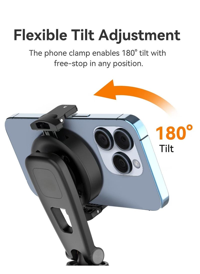 Generic - Magnetic iPhone Tripod Mount MA47, Magnet Phone Holder Adapter Tripod Clamp Compatible with MagSafe for iPhone 12 13 14 15 Plus Pro Max All Series and More - Image 1