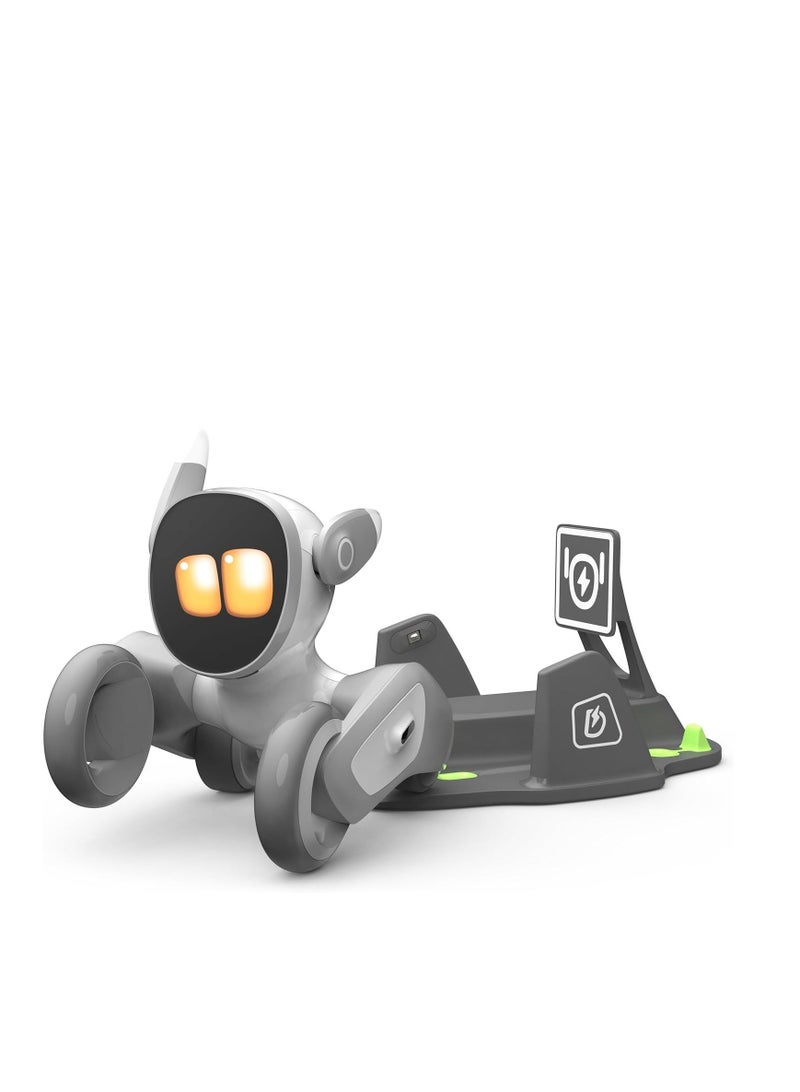 لونا روبوت الكلب الأليف الذكي الأكثر تطورًا من Loona - دردشة مدعومة بالذكاء الاصطناعي GPT - 4.0 مُمكّنة بالأوامر الصوتية والتحكم في التطبيق والتعرف على الإيماءات والتعرف على الوجه مع الشحن الذاتي - Image 1