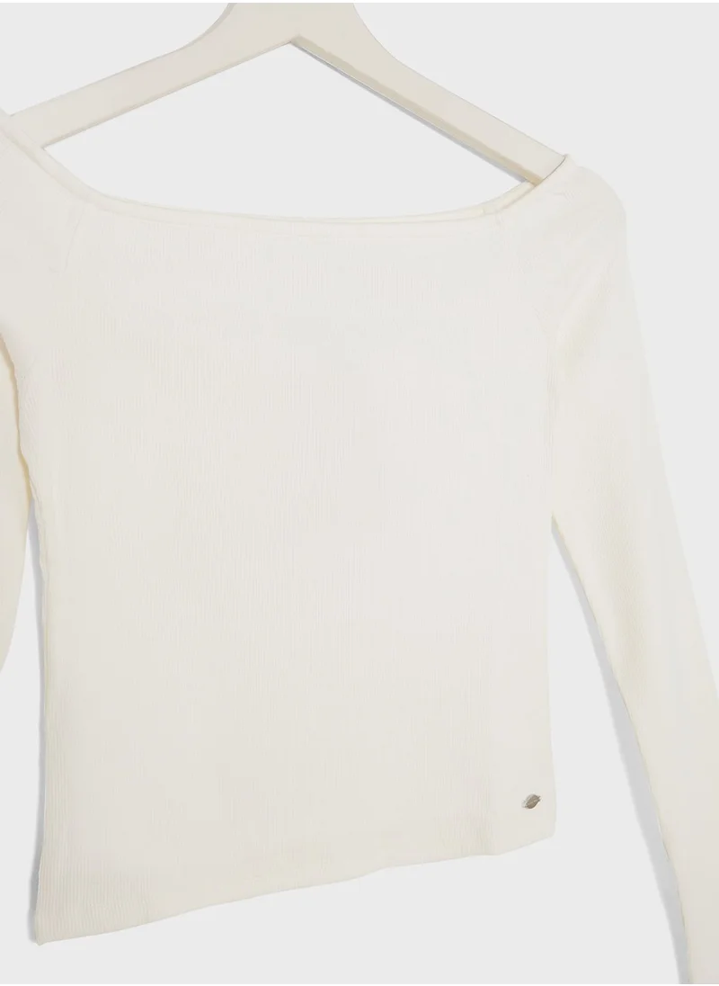 MANGO Youth Boat Neck T-Shirt