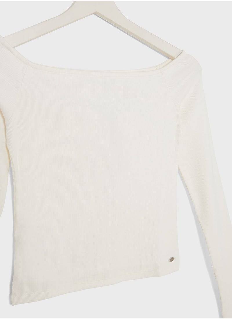 MANGO - Youth Boat Neck T-Shirt - Image 1