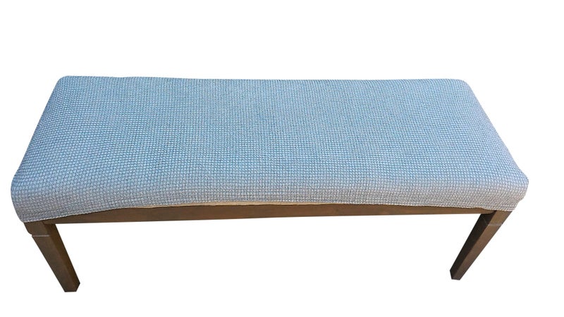 Qualitrusty Qualitrusty Waterproof Dining Bench Protector  Perfect for Kids Elderly Restaurants Dental Clinics Parties and Homes  Machine Washable Stretchy Cleans Easily 60x17 Grey 