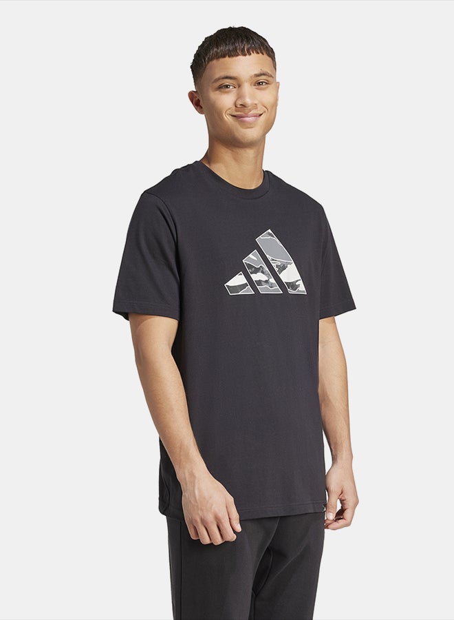 Adidas Camo Logo Graphic T-Shirt - Image 3