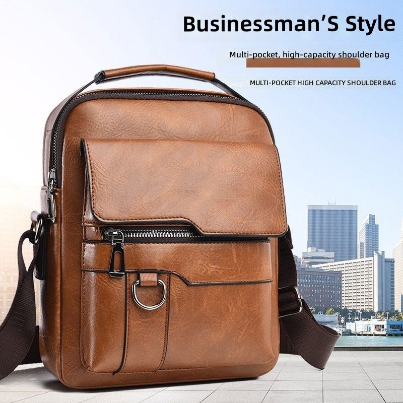 SHENGAO Men's Fashion Crossbody Bag - Large Capacity, Waterproof & Anti-Theft - Image 4