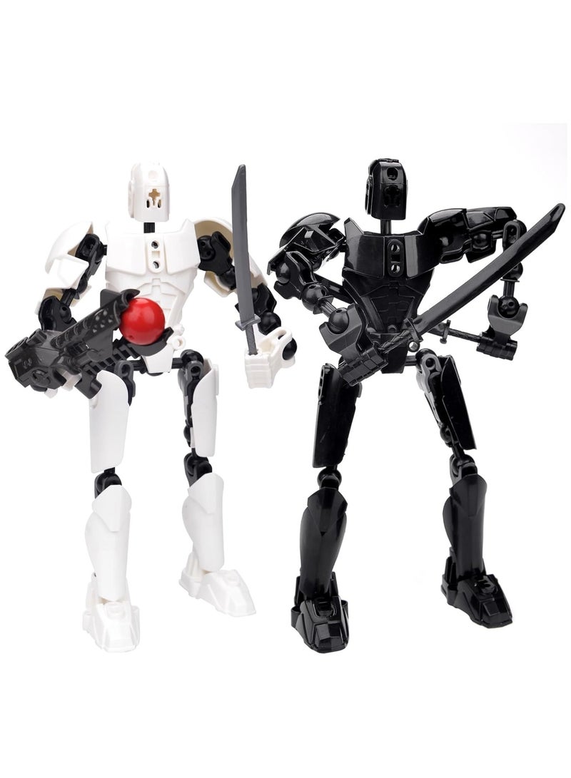 عام ألعاب أشخاص متحركة محظوظة 13، أشخاص روبوت متحركة متعددة المفاصل، أشخاص متحركة مطبوعة بتقنية ثلاثية الأبعاد، هدايا ديكور منزلية على الطاولة لعشاق الألعاب. - Image 1