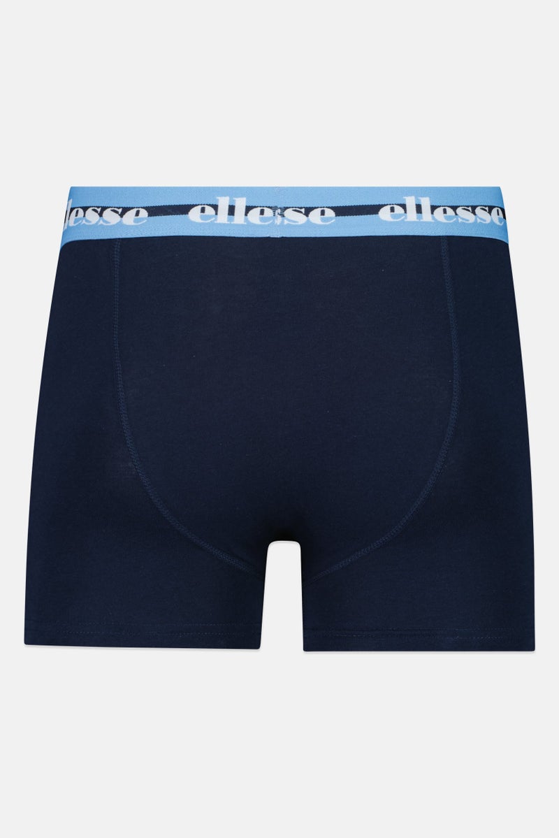 Ellesse Men 3 Pieces Brand Logo Trunks, Multicolor - Image 3