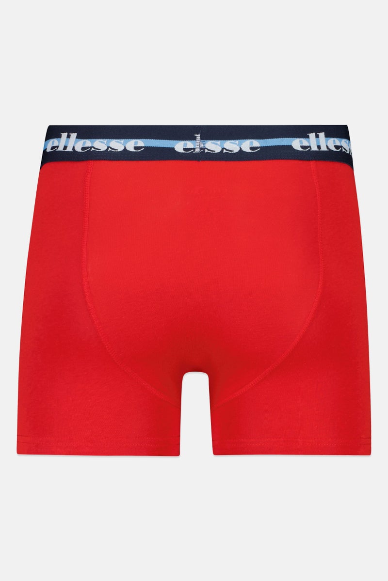 Ellesse Men 3 Pieces Brand Logo Trunks, Multicolor - Image 2